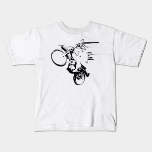 Dirt Bike Wheelie Kids T-Shirt